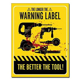 【中古】【輸入品・未使用】メタルサイン 「Warning Labels」# 2249 縦40.5×横31.7cm [並行輸入品]