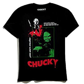 【中古】【輸入品・未使用】チャイルド・プレイ チャッキー ブラック Tシャツ (Lサイズ) / CHILD'S PLAY 2019 CHUCKY T-SHIRTS ホラー 映画 アパレル [並行輸入品]