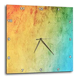 【中古】【輸入品・未使用】3dRose 赤、オレンジ、黄、緑、青のグラデーション - 壁時計、25.4x25.4cm (DPP_163979_1)