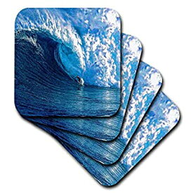 【中古】【輸入品・未使用】(set-of-4-Ceramic) - 3dRose cst_167236_3 Monster Wave a Daring Surfing Riding on Surfboard-Ceramic Tile Coasters%カンマ% Set of 4