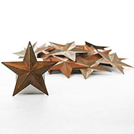 【中古】【輸入品・未使用】[ファクトリーダイレクトクラフト]Factory Direct Craft Package of 50 Rusted Tin Dimensional Miniature Barn Stars with Hole and Hollow Bac