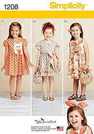 【中古】【輸入品・未使用】Simplicity Creative Patterns 1208 Child's Dresses%カンマ% Purses and Headband%カンマ% A (3-4-5-6-7-8) by Simplicity Creative Patterns