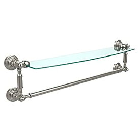 【中古】【輸入品・未使用】Allied Brass WP-33TB/18-ABZ Glass Shelf with Towel Bar%カンマ% 18-Inch x 5-Inch%カンマ% Antique Brass [並行輸入品]
