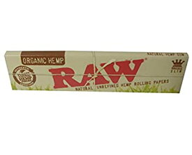 【中古】【輸入品・未使用】3冊セット RAW natural unrefined hemp rolling papers KINGSIZE SLIM ロウ オーガニックヘンプペーパー キングサイズスリム タバコペーパー 巻