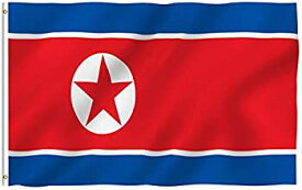 【中古】【輸入品・未使用】Anley フライブリーズ 3X5 フット旗-旗-鮮やかな色とUVフェード 耐性 -キャンバス ヘッダーとダブル ステッチ 北朝鮮の国旗 真鍮 グロメット付き