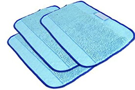 【中古】【輸入品・未使用】Microfiber 3-Pack%カンマ% Pro-Clean Mopping Cloths for Braava Floor Mopping Robot [並行輸入品]