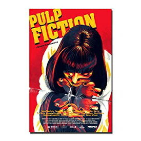 【中古】【輸入品・未使用】パルプフィクション小説ポスター映画ムービービンテージアートシルクポスター 24x36inch Uma Thurman [並行輸入品]