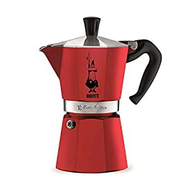 【中古】【輸入品・未使用】Bialetti 6633 6 Cup Moka Stovetop Espresso Maker%カンマ% Red [並行輸入品]