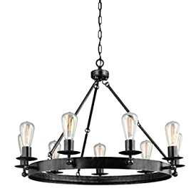 【中古】【輸入品・未使用】Sea Gull Lighting 3110209-846 Ravenwood Manor 9灯シャンデリア 吊り下げ モダン器具 スターダスト仕上げ