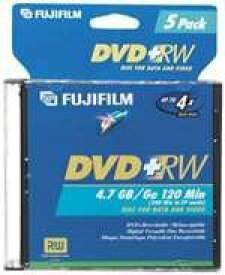 【中古】【輸入品・未使用】Fujifilm Media 25322075 DVD+RW 4.7GB 120 Mintes Disc 4X Jewel Storage Media - 5 Pack (Discontinued by Manufacturer) by Fujifilm [並行輸