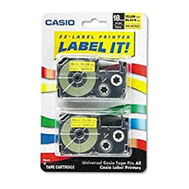【中古】【輸入品・未使用】Tape Cassettes for KL Label Makers%カンマ% 18mm x 26ft%カンマ% Black on Yellow%カンマ% 2/Pack (並行輸入品)