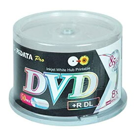 【中古】【輸入品・未使用】Ritek Ridata DRD + 858-rdiwn-cb50?DVD + R 2層( DL ) 8?xホワイトインクジェット印刷可能なハブDouble Layer空白DVDプラスRメディアディスク50