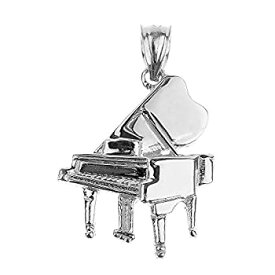 【中古】【輸入品・未使用】925スターリングシルバー ミュージックチャーム グランドピアノペンダント