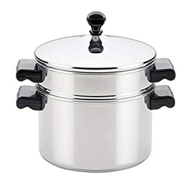 【中古】【輸入品・未使用】Farberware Classic Stainless Steel 3-Quart Covered Stack 'n' Steam Saucepot and Steamer by Meyer Cookware [並行輸入品]