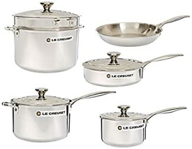 【中古】【輸入品・未使用】Le Creuset 3層構造 ステンレススチール 調理器具セット 10点