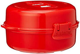 【中古】【輸入品・未使用】Sistema 1117 Easy Eggs Microwave Cookware%カンマ% Red by Sistema [並行輸入品]