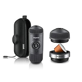 【中古】【輸入品・未使用】[Wacaco][Nanopresso ポータブルエスプレッソマシンコーヒーメーカーPortable Espresso Machine Coffee Maker Protective Case NS Adaptor(Nanop