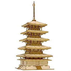 【中古】Wooden Art ki-gu-mi 五重の塔