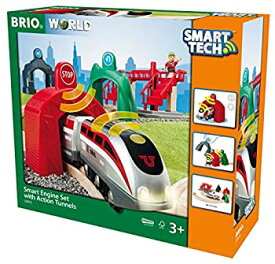 【中古】BRIO (ブリオ) WORLD スマートテック アクショントンネルトラベルセット [ 木製レール 電動 おもちゃ ] 33873