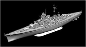 【未使用】【中古】ドイツレベル 1/350 ドイツ海軍戦艦 ビスマルク プラモデル