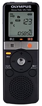 【中古】【輸入・国内仕様】OLYMPUS ICレコーダー Voice-Trek VN-7300 ブラック 2GB かんたんメモ録 VN-7300
