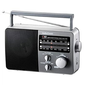 【中古】オーム電機 ポータブルラジオ グレー RAD-F770Z-H