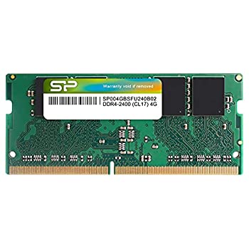 シリコンパワー ノートPC用メモリ DDR4-2400 PC4-19200  4GB×1枚 260Pin 1.2V CL17 SP004GBSFU240N02