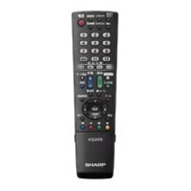 【中古】シャープ[SHARP]　オプション・消耗品　【0106380347】　液晶テレビ用　リモコン＜ブラック＞