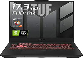 中古 【中古】【輸入・国内仕様】ASUS ゲーミングノートPC TUF Gaming A17 FA707RC ( AMD Ryzen7 6800H 16GB 512GB RTX 3050 Laptop GPU 17.3型 FHD 144Hz メカグレー ) FA707RC-