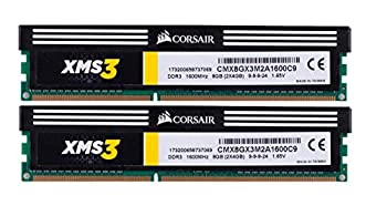 【輸入品・未使用】CORSAIR XMS Series デスクトップ用 DDR3 メモリー8GB (2GB×4枚組) CMX4GX3M2A1600C9のサムネイル