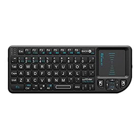 【中古】【輸入品・未使用】並行輸入　Rii ミニ Wireless Keyboard with マウスパット　- Block