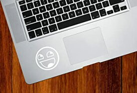 【中古】【輸入品・未使用】MacBook 対応 アートステッカー エピック笑顔 %ダブルクォーテ%Awesome Face Epic Smiley%ダブルクォーテ% - Trackpad / Keyboard 並行輸入品 White
