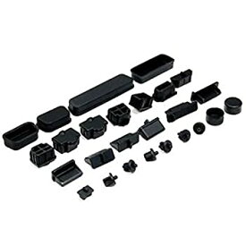 【中古】【輸入品・未使用】Mallofusa Black Silicone Dust Covers Caps 26pcs Set