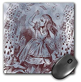 【中古】【輸入品・未使用】3Drose LLC 8 X 8 X 0.25 Inches Mouse Pad%カンマ% Alice with Playing Cards Vintage Alice in Wonderland (Mp_110209_1) [並行輸入品]