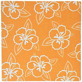 【中古】【輸入品・未使用】3dRose LLC 8 x 8 x 0.25 Inches Mouse Pad%カンマ% Hawaiian Hibiscus Flower Print - Orange and White (mp_77499_1) [並行輸入品]