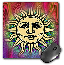 【中古】【輸入品・未使用】3drose Sun Symbol With Pretty Fractal and Abstract Digital Art - Mouse Pad [並行輸入品]
