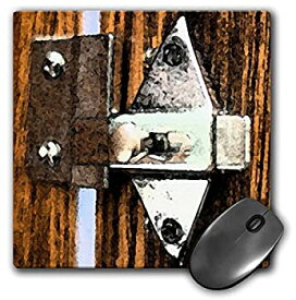 【中古】【輸入品・未使用】3Drose 8 X 8 X 0.25 Inches Mouse Pad the Hinge on a Door of the Bathroom Done in a Poster Finish and Taken Close Up (mp_50444_1) [並行