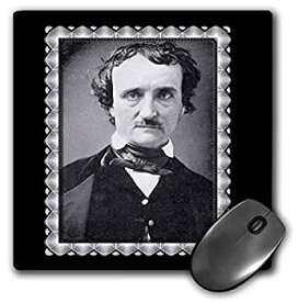 【中古】【輸入品・未使用】3dRose Edgar Allen Poe Black and White Photograph From 1849 - Mouse Pad%カンマ% 8 by 8' (mp_160747_1) [並行輸入品]