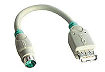 【中古】【輸入品・未使用】LINDY USB Mouse to PS/2 Port Adapter (70002) [並行輸入品]