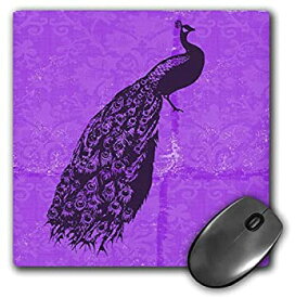 【中古】【輸入品・未使用】3dRose LLC 8 x 8 x 0.25 Inches Mouse Pad%カンマ% Purple Peacock Vintage Inspired Art (mp_63545_1) [並行輸入品]