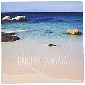 【中古】【輸入品・未使用】3dRose LLC 8 x 8 x 0.25 Inches Mouse Pad%カンマ% Hakuna Matata Swahili African For No Worries On Beautiful Beach Carefree Calm Ocean Sea P