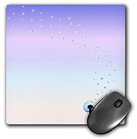 【中古】【輸入品・未使用】3dRose LLC 8 x 8 x 0.25 Inches Girly Dandelion Seed Head Flower with Flying Seeds in Lilac Purple Sunrise Mouse Pad (mp_56680_1) [並行