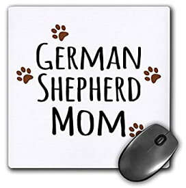 【中古】【輸入品・未使用】3dRose 8 x 8 x 0.25 Inches Mouse Pad%カンマ% German Shepherd Dog Mom (mp_154123_1) [並行輸入品]