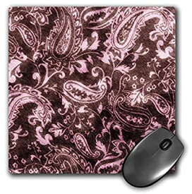 【中古】【輸入品・未使用】3dRose LLC 8 x 8 x 0.25 Inches Mouse Pad%カンマ% Vintage Brown and Pink Damask (mp_62564_1) [並行輸入品]
