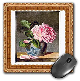 【中古】【輸入品・未使用】3dRose Image of Victorian Cabbage Rose Painting Mouse Pad%カンマ% 8' x 8' (mp_179501_1) [並行輸入品]