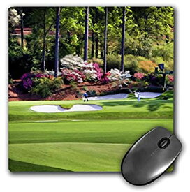 【中古】【輸入品・未使用】3dRose LLC 8 x 8 x 0.25 Inches Mouse Pad%カンマ% Amen Corner in Augusta Georgia Golfers on Bridge (mp_53829_1) [並行輸入品]