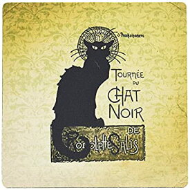 【中古】【輸入品・未使用】3drose Vintage Chat Noir Black Cat French Art- Animals - Mouse Pad [並行輸入品]