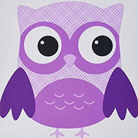 【中古】【輸入品・未使用】3dRose LLC 8 x 8 x 0.25 Inches Mouse Pad%カンマ% Cute Purple Plaid Owl - (mp_167618_1) [並行輸入品]