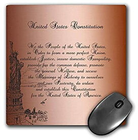 【中古】【輸入品・未使用】3dRose LLC 8 X 8 X 0.25 Inches We the People Statue of Liberty Us Constitution Vintage Art Mouse Pad (mp_79100_1) [並行輸入品]