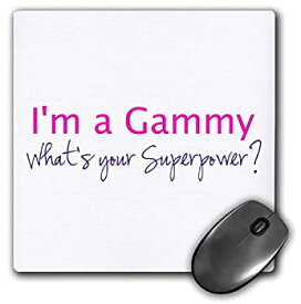 【中古】【輸入品・未使用】3dRose Im a Gammy Whats Your Superpower Hot Pink Funny Gift for Grandma Mouse Pad (mp_193730_1) [並行輸入品]
